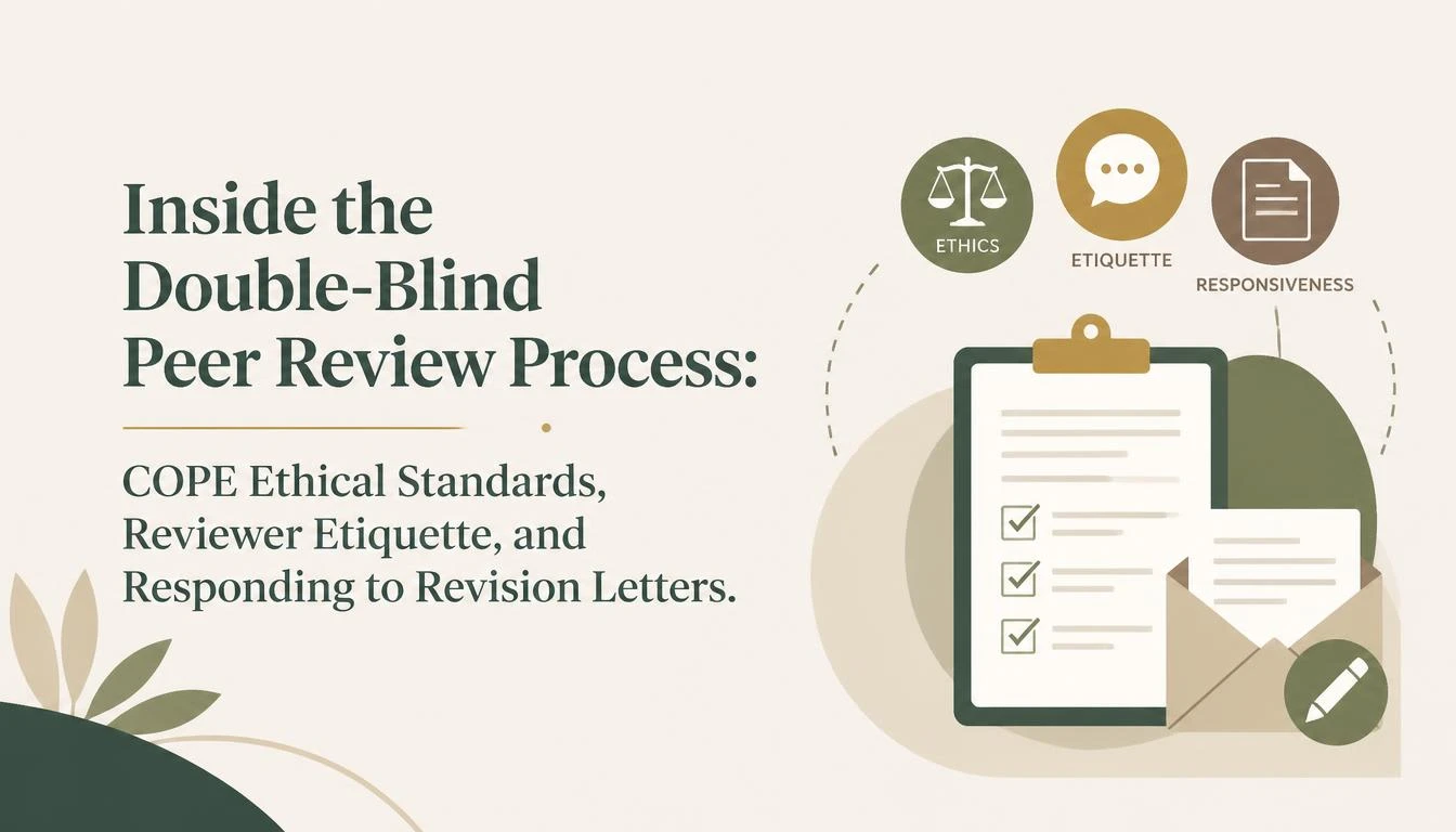Inside the Double-Blind Peer Review Process: COPE Ethical Standards, Reviewer Etiquette, and Responding to Revision Letters